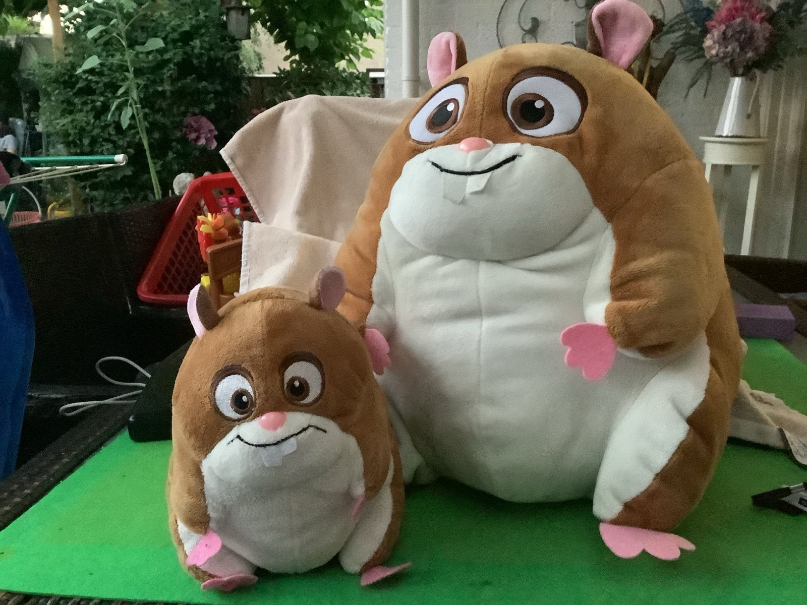 Grote en kleine Rhino hamsters uit Disney film Bolt - KIKA, Disney, Hamster, Ophalen of Verzenden, Zo goed als nieuw
