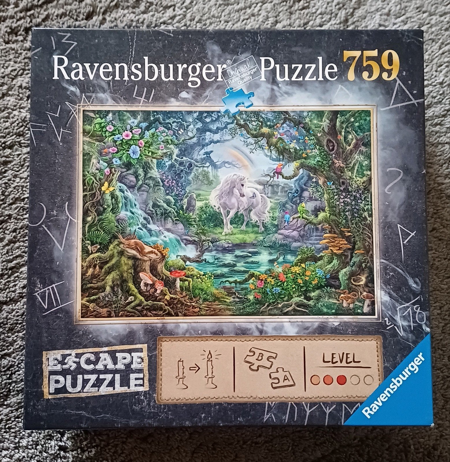 Ravensburger escape puzzel eenhoorn