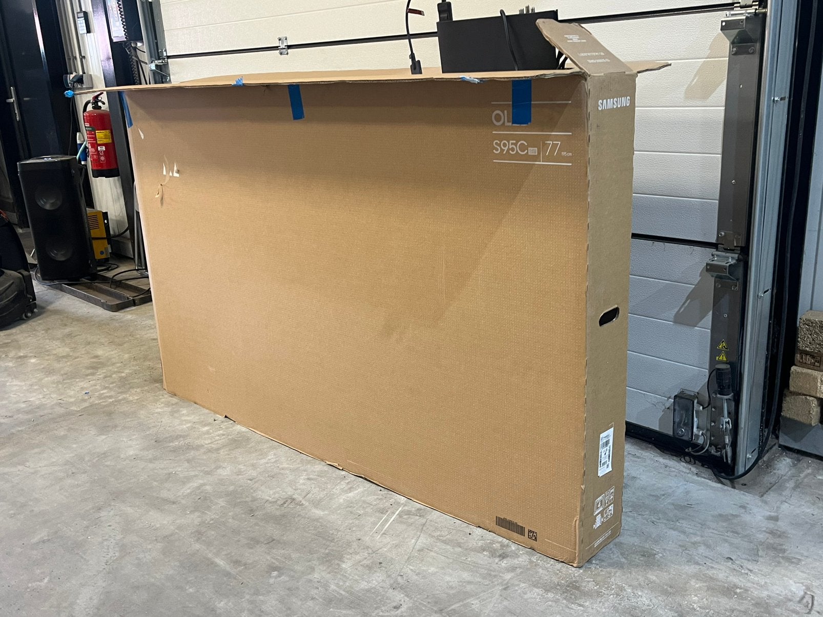 Samsung 77” S95C QD-OLED 4K+ One Connect Box defect scherm, Audio, Tv en Foto, Televisies, Ophalen, 120 Hz, Zo goed als nieuw
