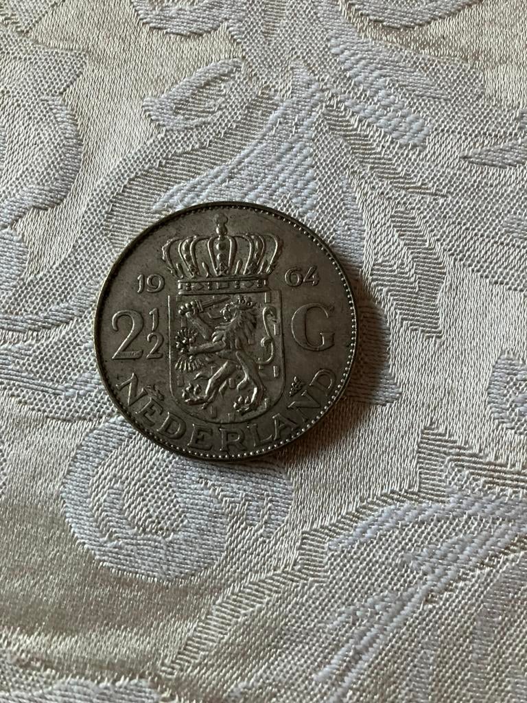 Rijksdaalder 1964 Juliana, Postzegels en Munten, Munten | Nederland, Ophalen of Verzenden, Koningin Juliana, 2½ gulden