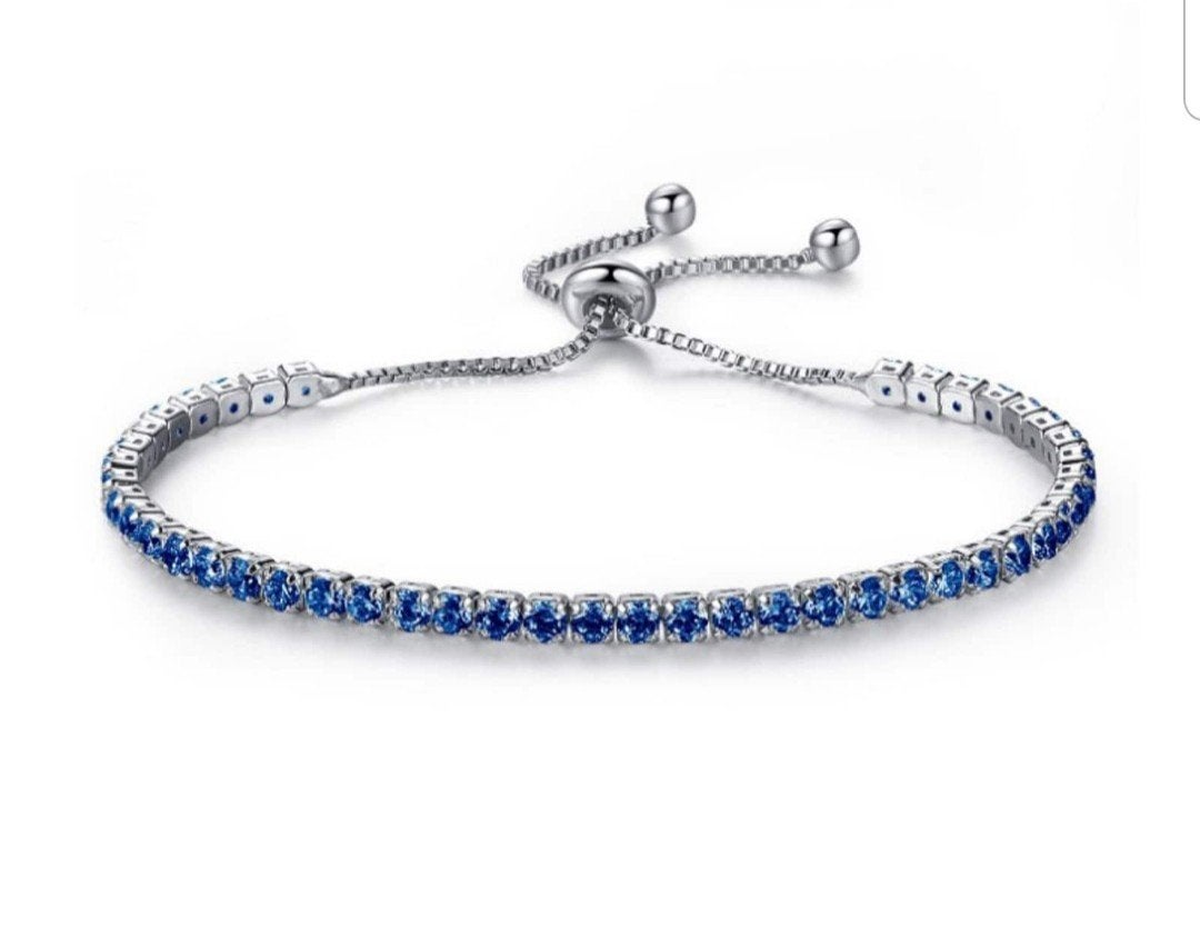 Tennisarmband, Ophalen of Verzenden, Nieuw, Zilver, Met kristal
