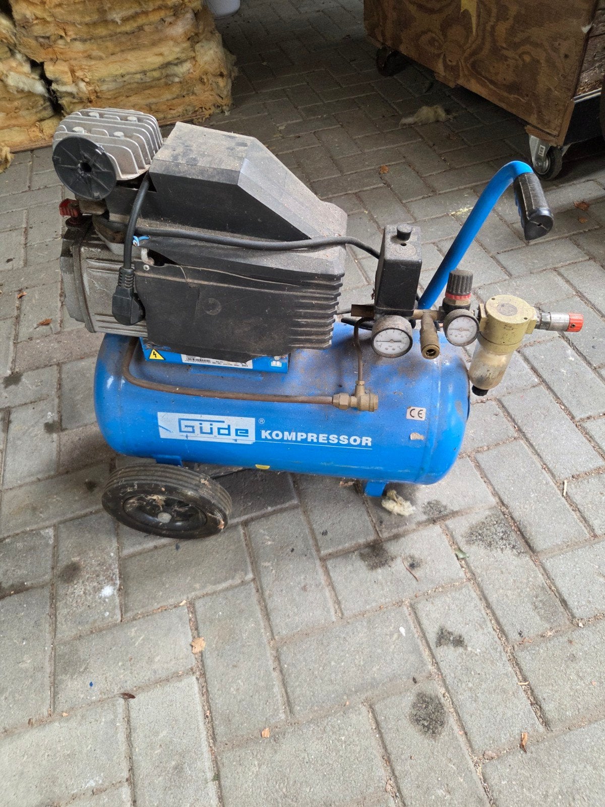 Güde Kompressor, Doe-het-zelf en Verbouw, Compressors, Minder dan 25 liter, Ophalen, Gebruikt, Minder dan 200 liter/min