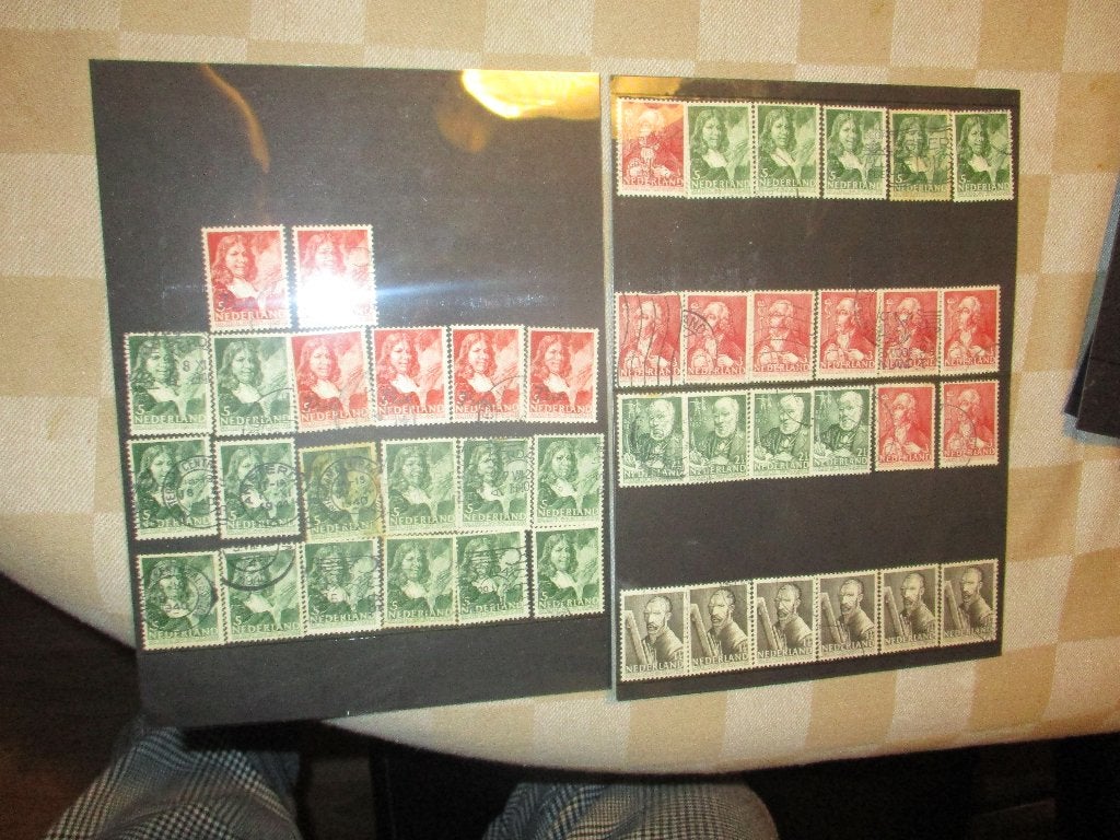 postzegels zomer NVPH 350 tm NVPH 354  uit 1940, Ophalen of Verzenden, T/m 1940, Gestempeld