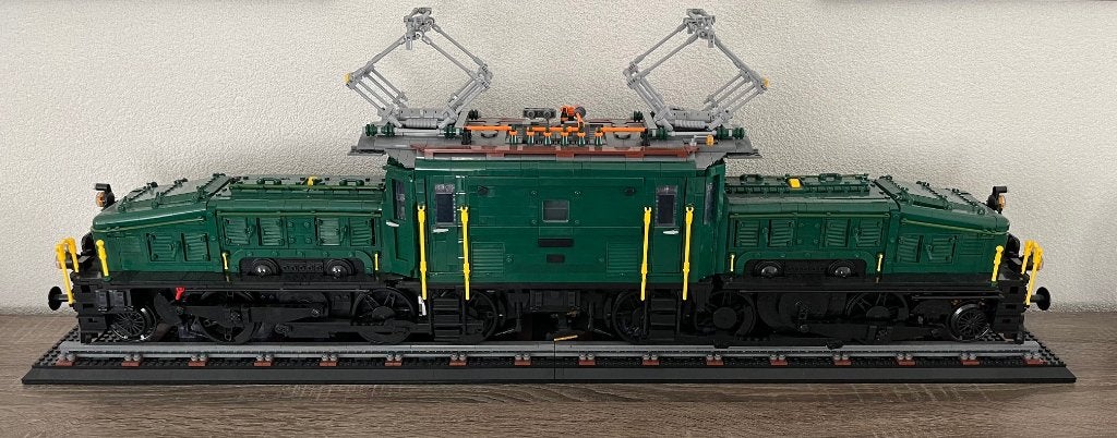 Mega SBB Krokodil 1 Meter Bouwstenen geen LEGO Marklin LGB, Overige thema's, Lego, Overige typen, Nieuw
