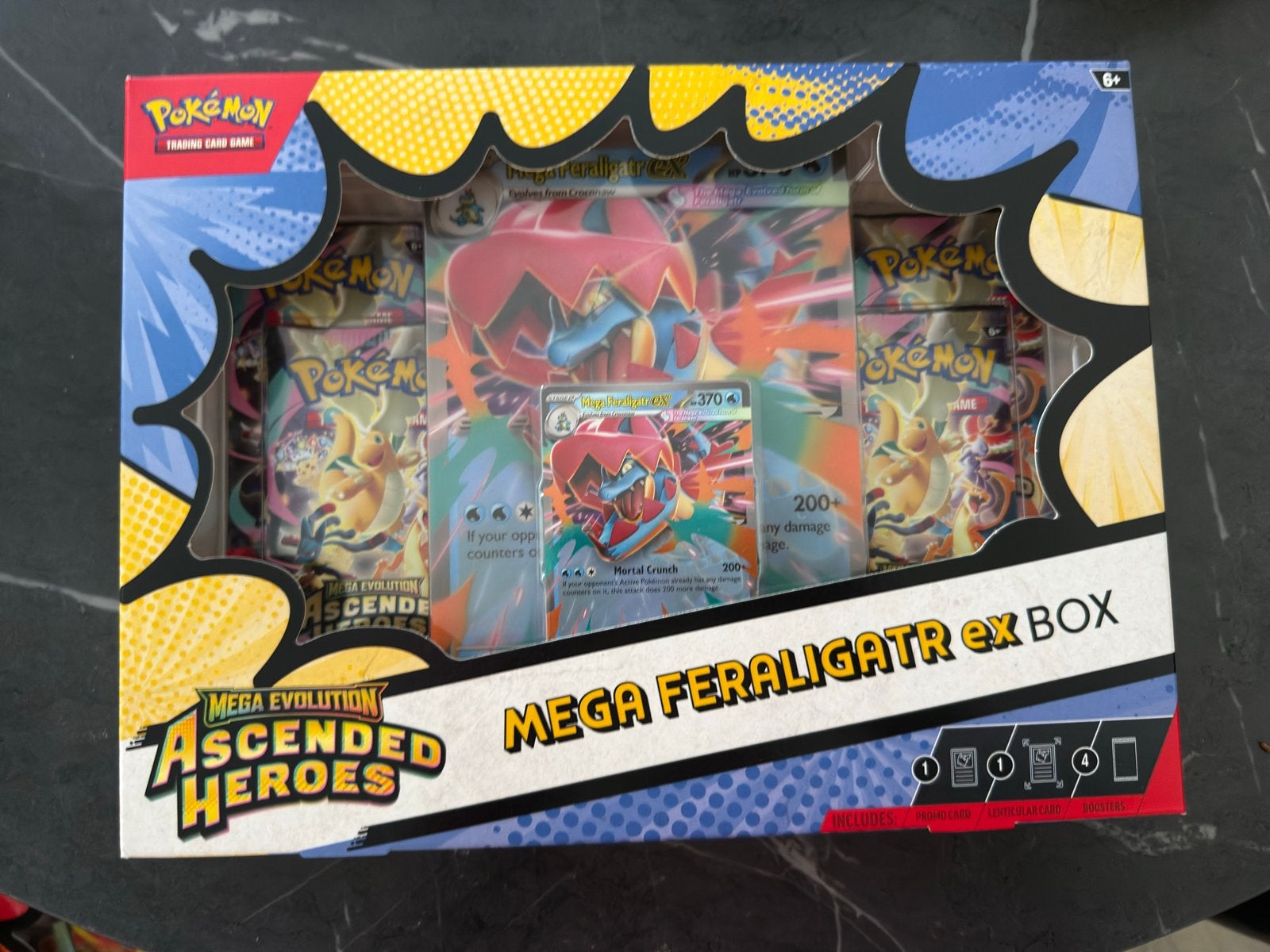 Pokémon Mega Feraligatr EX Box - Ascended Heroes, Hobby en Vrije tijd, Verzamelkaartspellen | Pokémon, Ophalen, Nieuw, Overige typen