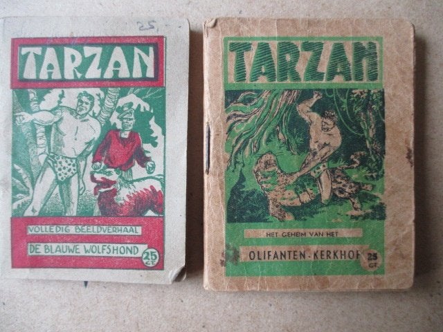 w0435 tarzan hate 1e reeks 9x, Meerdere stripboeken, Ophalen, Gelezen