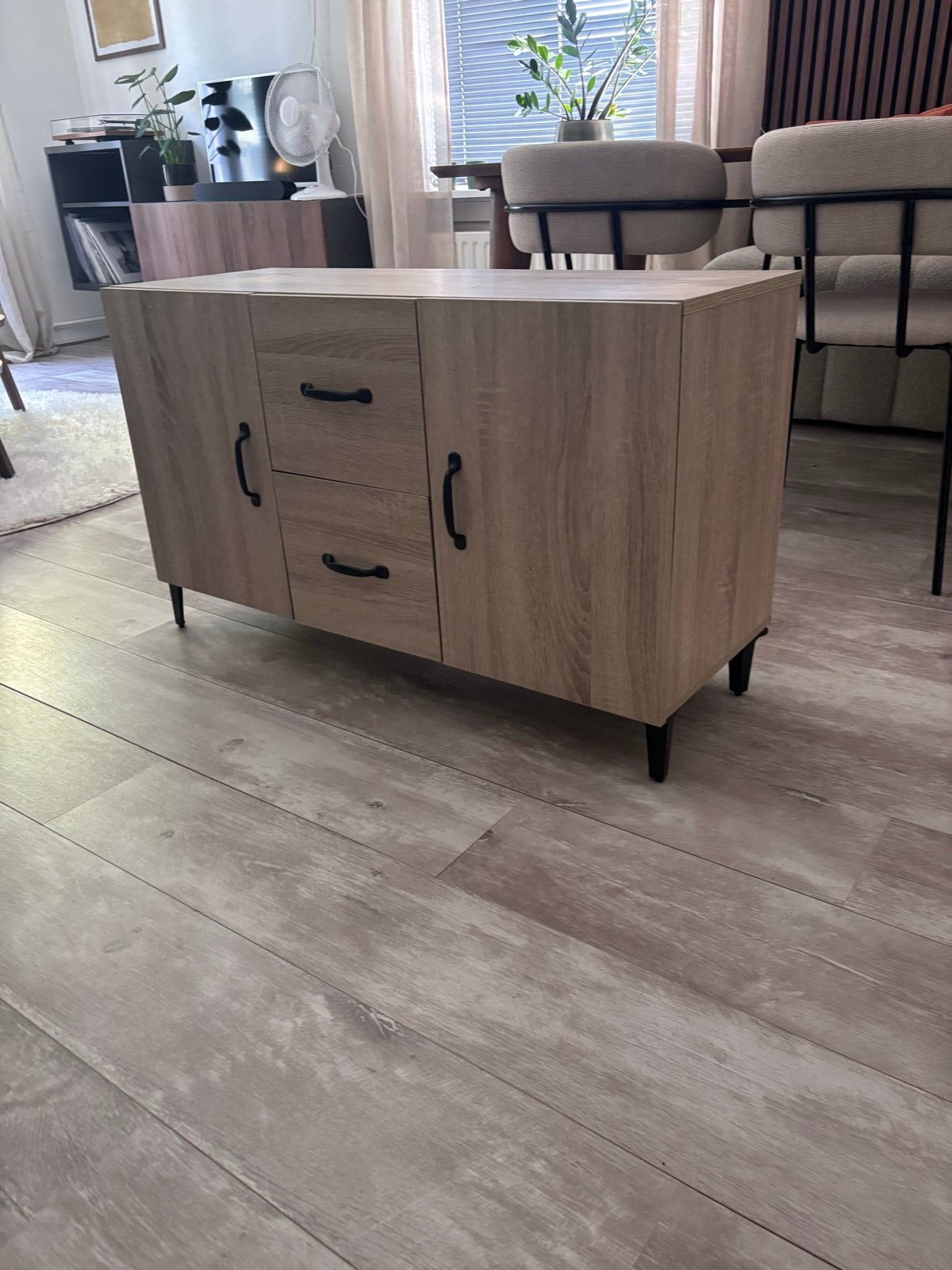 Houten dressoir / kastje met lades en deuren, Huis en Inrichting, Kasten | Overige, Ophalen, Gebruikt