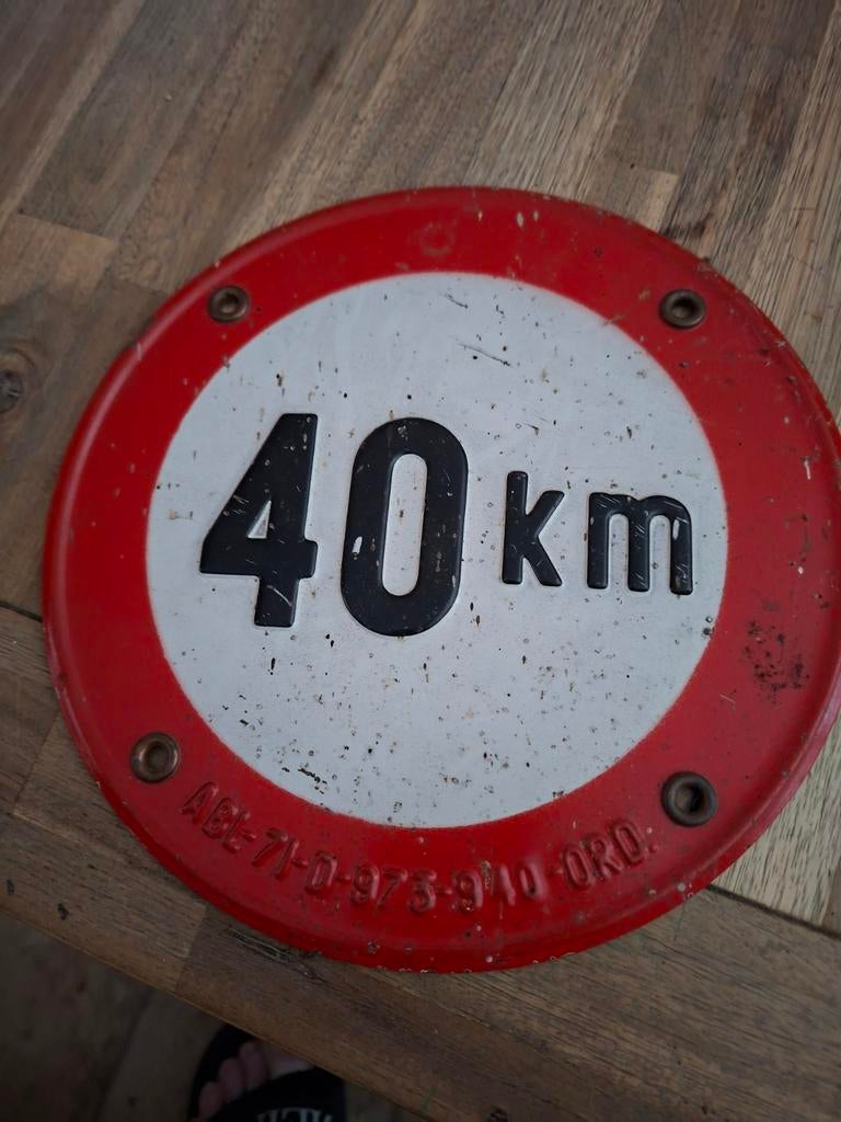 Verkeersbordje, Ophalen of Verzenden, Gebruikt, Overige typen