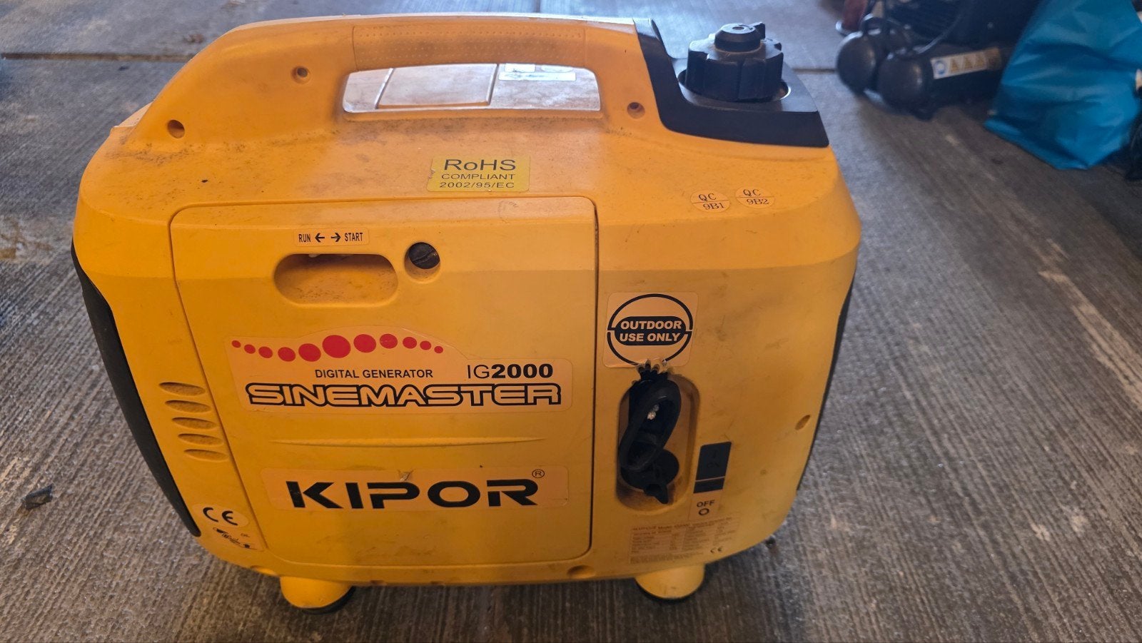 kipor ig2000 aggegraat met defect, Ophalen, Gebruikt