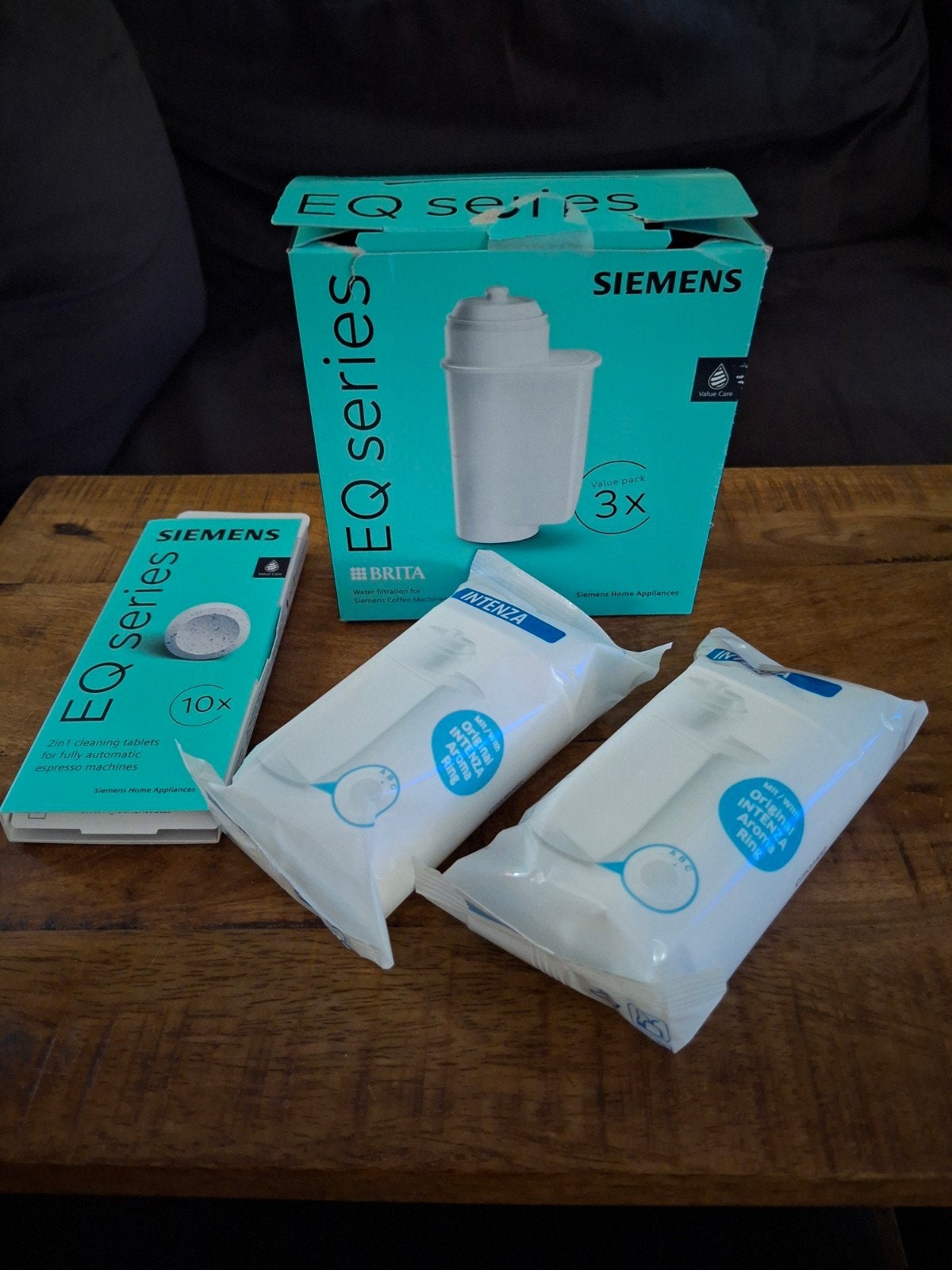 2 Siemens TZ70033A EQ series waterfilters en 9 tabletten, Ophalen of Verzenden, Nieuw