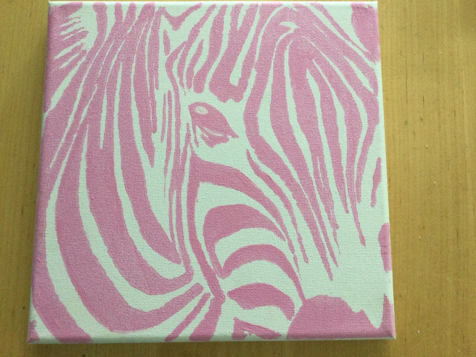 Te koop schilderijtje van zebra., Ophalen of Verzenden, Nieuw, Ezel