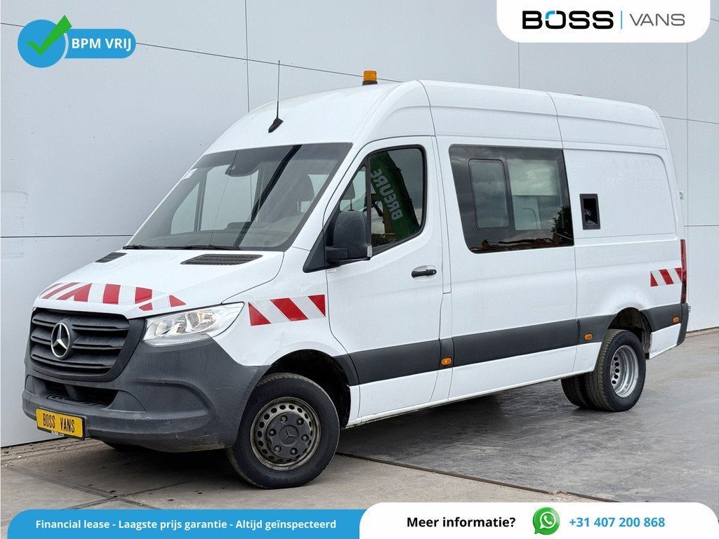 Mercedes-Benz Sprinter 514 2.2 CDI L2H2 Dubbele Cabine DoKa, Auto's, Bestelauto's, Achterwielaandrijving, Gebruikt, Mercedes-Benz