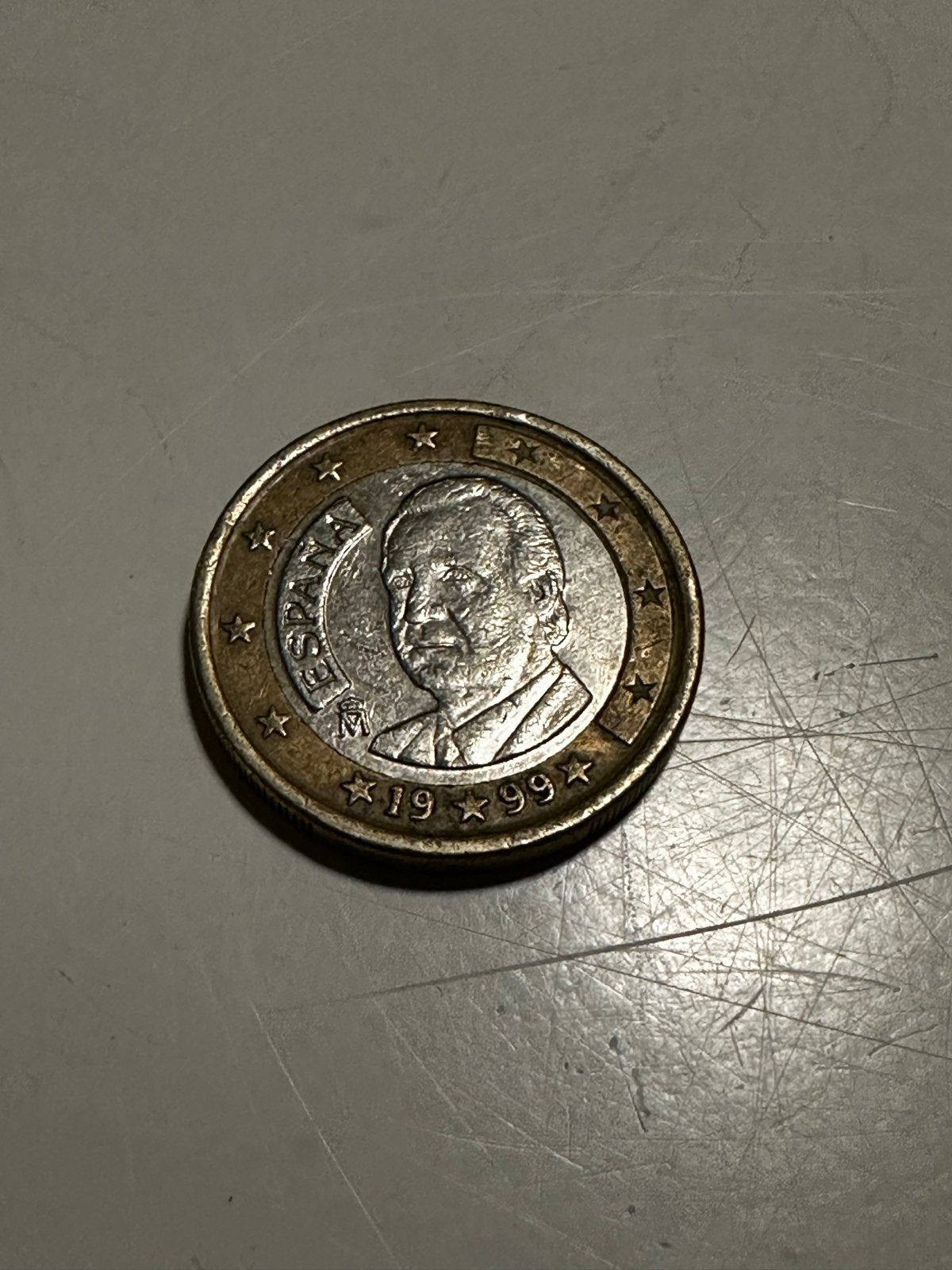 1 Euro munt Spanje 1999 - Koning Juan Carlos I, Ophalen of Verzenden, Spanje, 1 euro, Losse munt