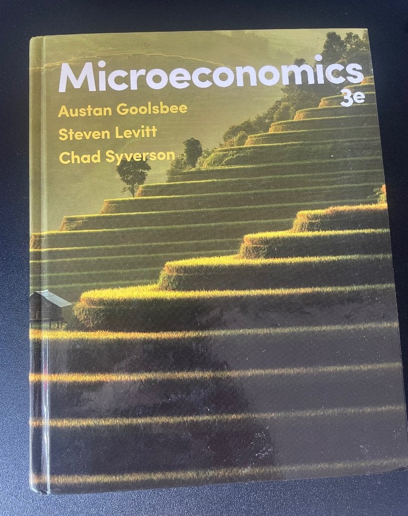 Microeconomics 3rd edition, Economie, Diverse auteurs, Ophalen of Verzenden, Zo goed als nieuw