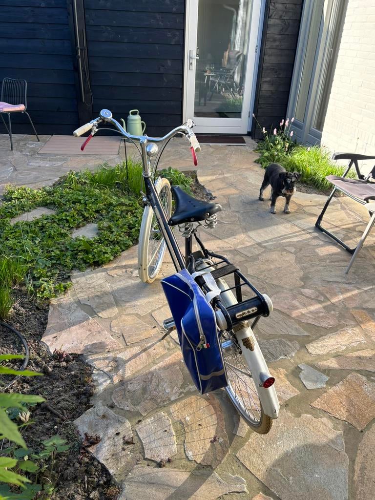 Stokvis rugby sport blauw witte dames fiets, Ophalen of Verzenden, Gebruikt, Gewone step