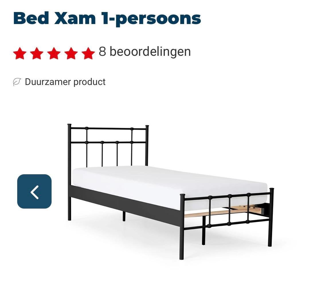 1 persoonsbed, Ophalen, Gebruikt, 90 cm, Eenpersoons