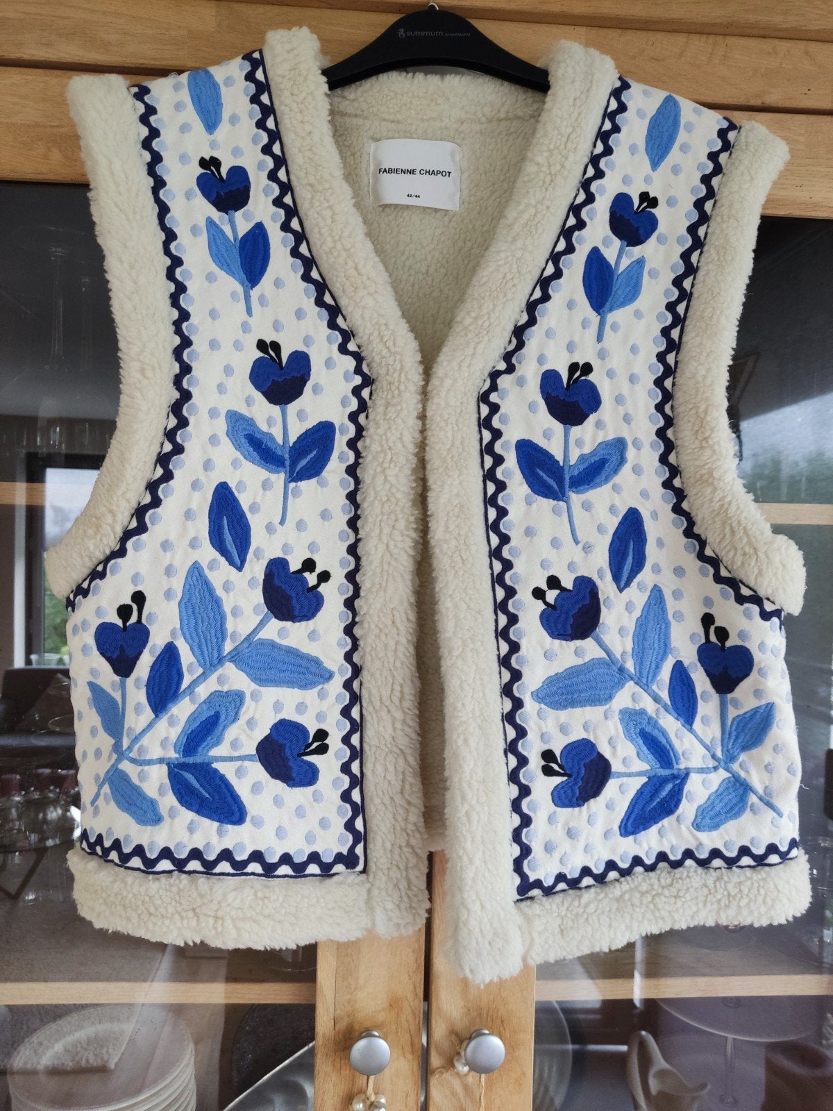 FABIENNE CHAPOT, GILET TOMMY, 100% NIEUWSTAAT., MAAT 42/44., Kleding | Dames, Bodywarmers, Meerkleurig, Maat 42/44 (L), Nieuw