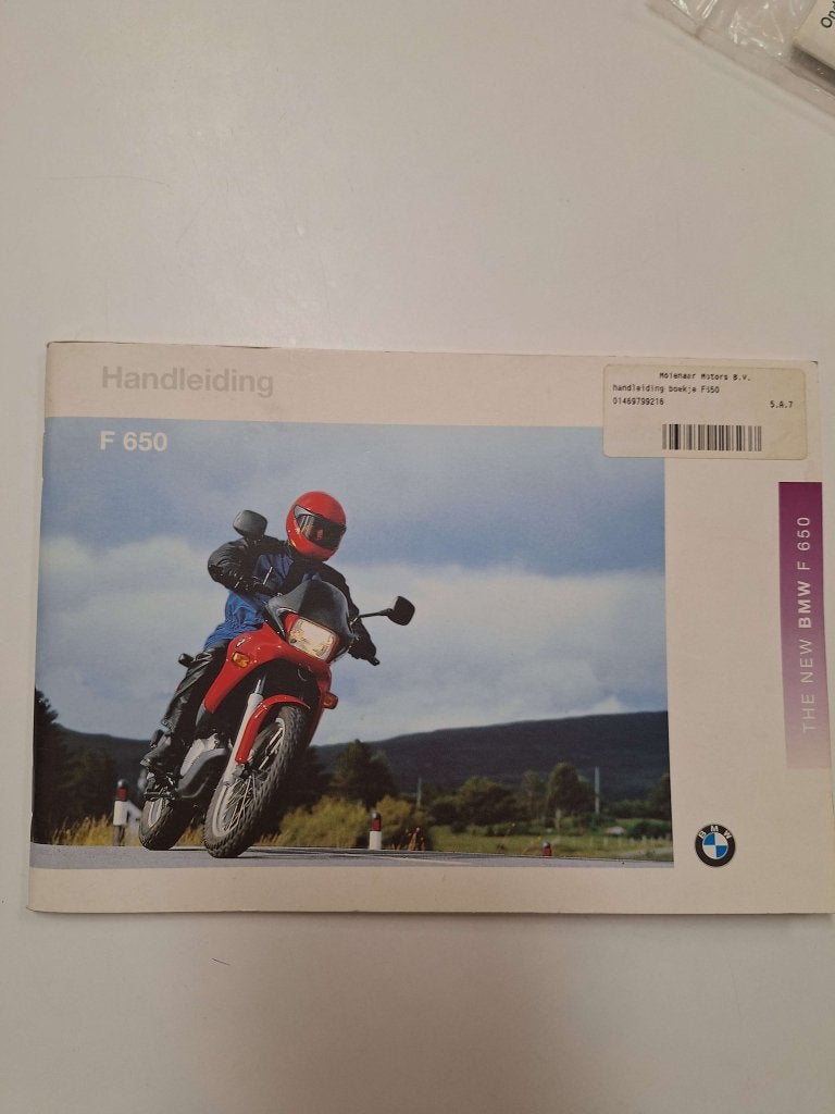 Nieuw Handleidingsboekje BMW F650, BMW Nederland B.V., Nieuw, Ophalen of Verzenden, Einsteinlaan 5 2289 CC Rijswijk