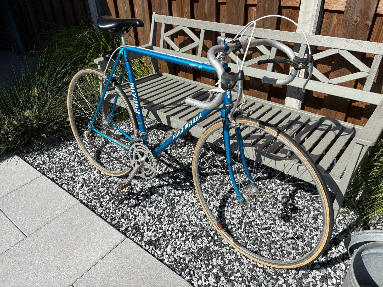 Vintage Koga Miyata Roadflyer racefiets - Blauw, Fietsen en Brommers, Fietsen | Racefietsen, Ophalen, 28 inch, Gebruikt, 57 tot 61 cm