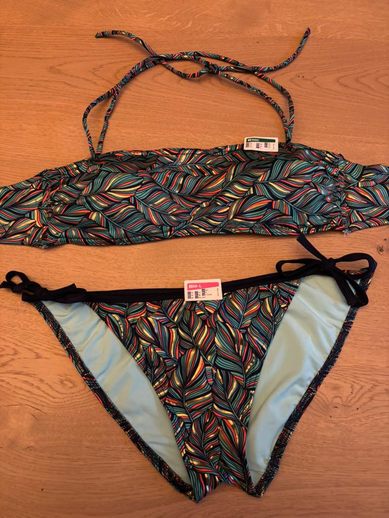 Bandeau bikini decathlon 90C M-L, Ophalen of Verzenden, Nieuw, Overige kleuren, Bikini