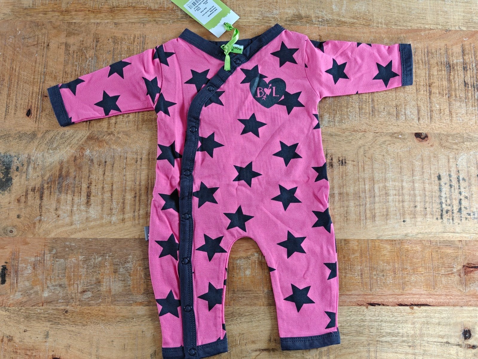 Billy-Lilly Jumpsuit Roze met Sterren - Maat 50/56, Meisje, Nieuw, Ophalen of Verzenden, Pakje