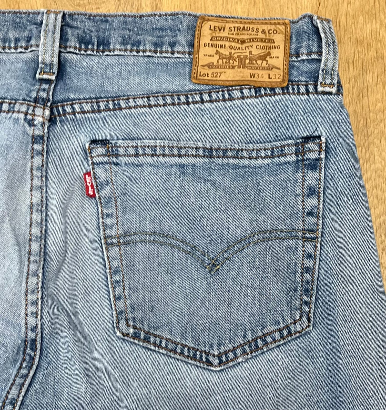 Levi’s 527 bootcut jeans blauw - Maat W34 L32, Ophalen of Verzenden, Zo goed als nieuw, Blauw, W33 - W34 (confectie 48/50)