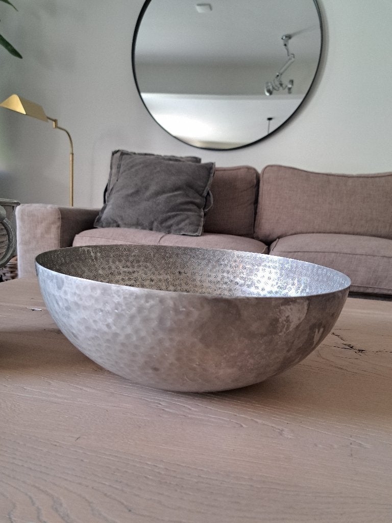 Schaal fruit zilver groot PTMD, Gebruikt, Schaal, Rond, Ophalen of Verzenden