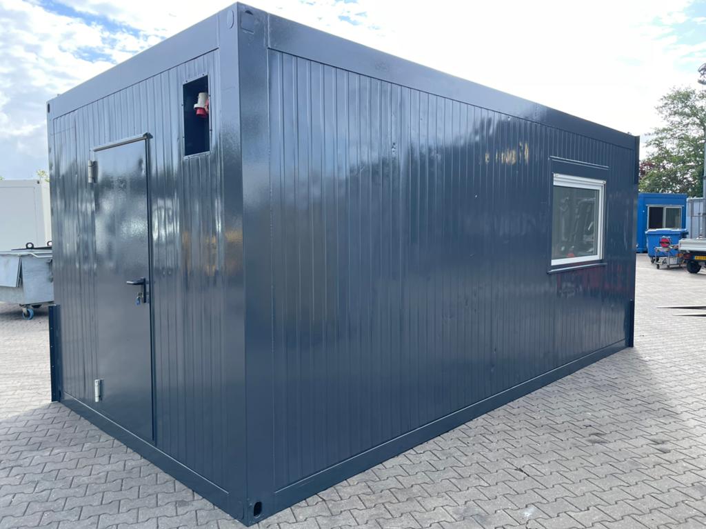 Nette kantoorunit bouwkeet 6x3 dubbelglas, Ophalen