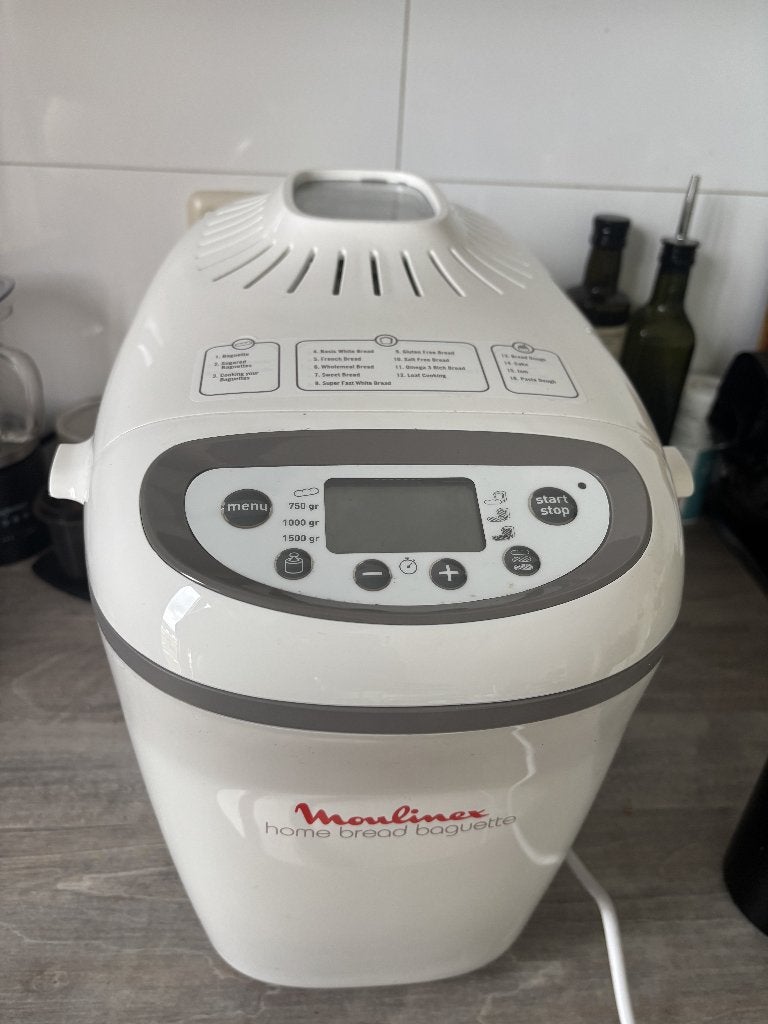 Moulinex - Home Bread Baguette - Broodbakmachine, Witgoed en Apparatuur, Broodbakmachines, Zo goed als nieuw, Met timer, 1200 tot 1600 gram deeg