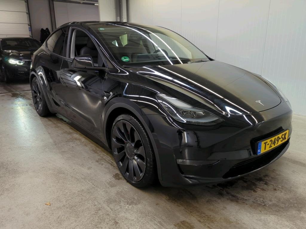 Tesla Model Y Performance 534pk AWD [ TREKHAAK+AUTOPILOT+21, Auto's, Gebruikt, 1972 kg, Zwart, Origineel Nederlands