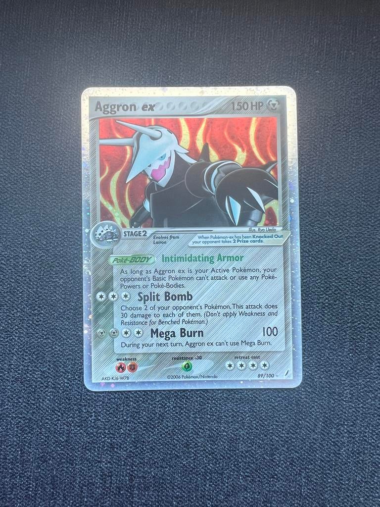 Aggron ex Crystal Guardians 89/100 Pokémon kaart, Ophalen of Verzenden, Gebruikt, Losse kaart, Foil