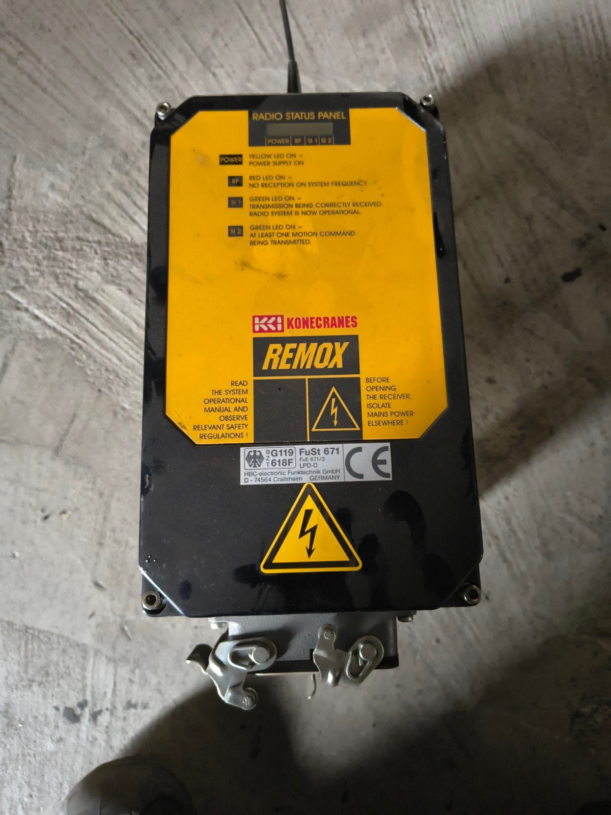 Konecranes REMOX Radio Status Paneel, Ophalen of Verzenden, Zo goed als nieuw