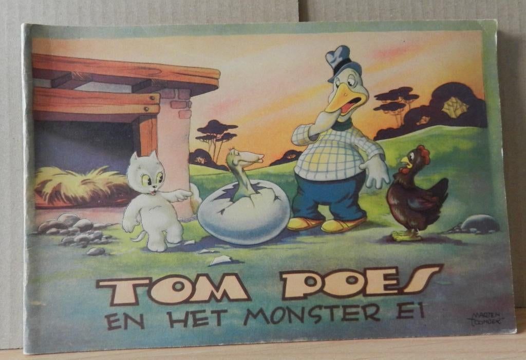TOM POES EN HET MONSTER EI, Gelezen, Marten Toonder, Eén stripboek, Ophalen of Verzenden