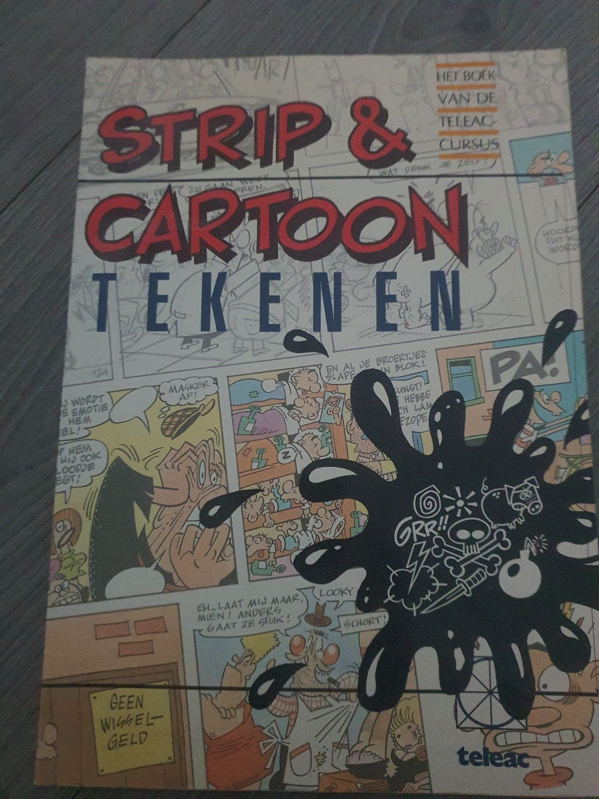 Strip & Cartoon Tekenen - Het boek van de Teleac cursus, Boeken, Eén stripboek, Ophalen of Verzenden, Zo goed als nieuw, Teleac