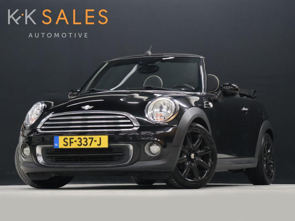 MINI Cabrio 1.6 One Pepper [VOL LEDER, STOELVERWARMING, PDC, Euro 5, 15 km/l, Gebruikt, Zwart