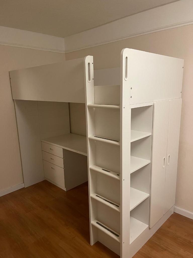 Hoogslaper IKEA, Kinderen en Baby's, Kinderkamer | Stapelbedden en Hoogslapers, Gebruikt, Hoogslaper, Ophalen
