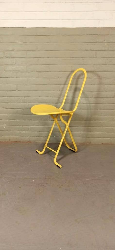 Vintage Dafne Design Klapstoel, Gastone Rinaldi, Thema, Geel, Ophalen, Tweedehands, Overige kleuren, Tweedehands