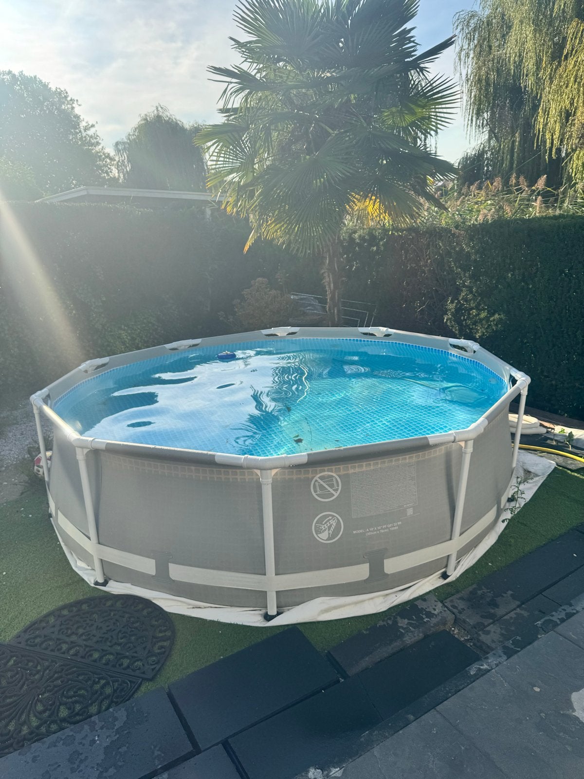 Intex Opzetzwembad - Zo goed als nieuw, Minder dan 80 cm, Rond, 300 cm of meer, Ophalen of Verzenden