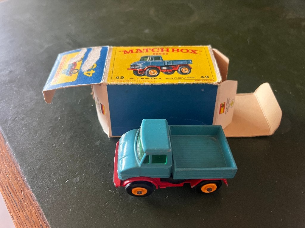 Matchbox Series 49 - M3 Mercedes Unimog (1966), Ophalen of Verzenden, Gebruikt, Bus of Vrachtwagen, Matchbox