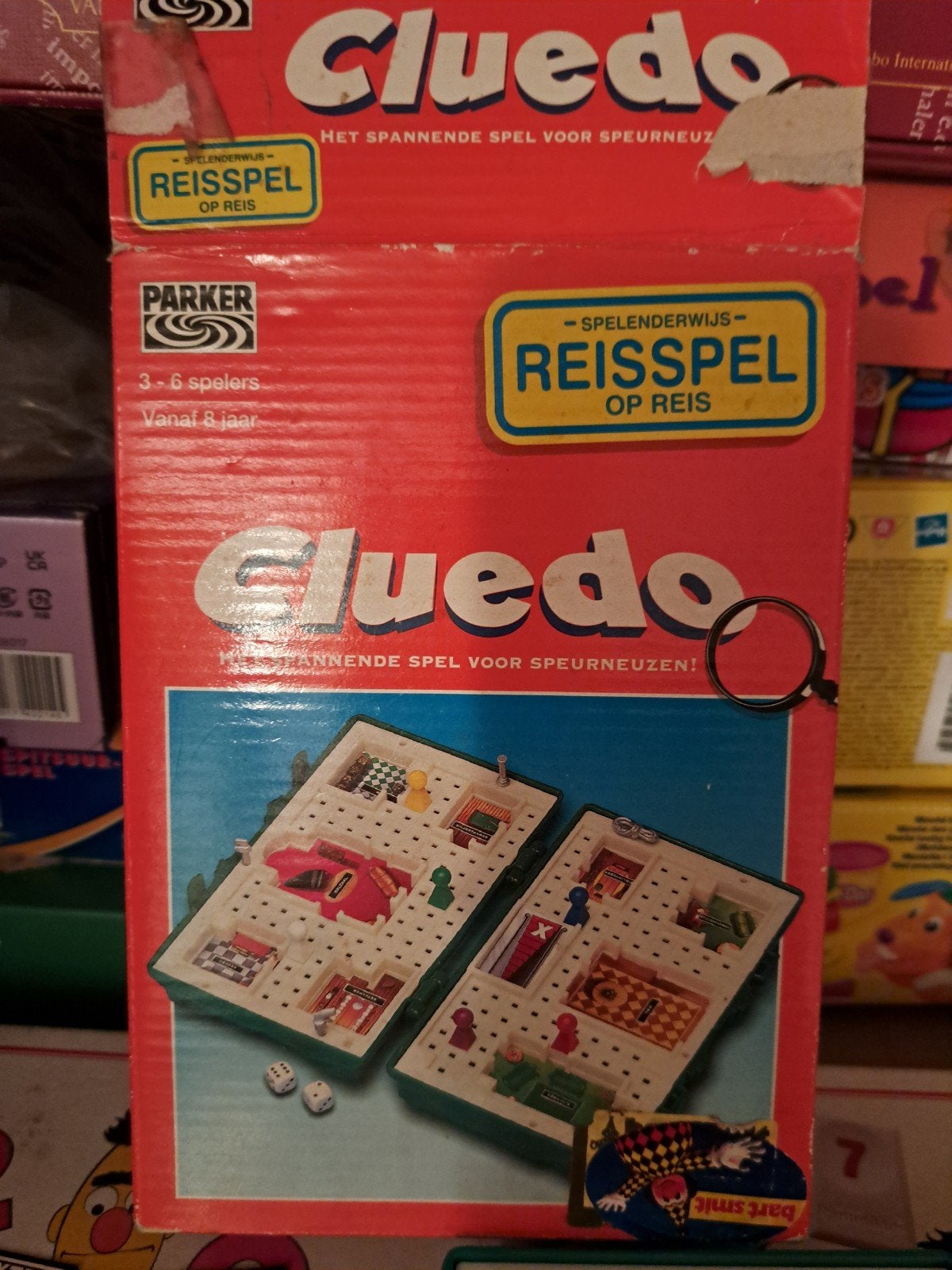 Cluedo "reis spel", Hobby en Vrije tijd, Gezelschapsspellen | Bordspellen, Ophalen of Verzenden, Zo goed als nieuw, Vijf spelers of meer