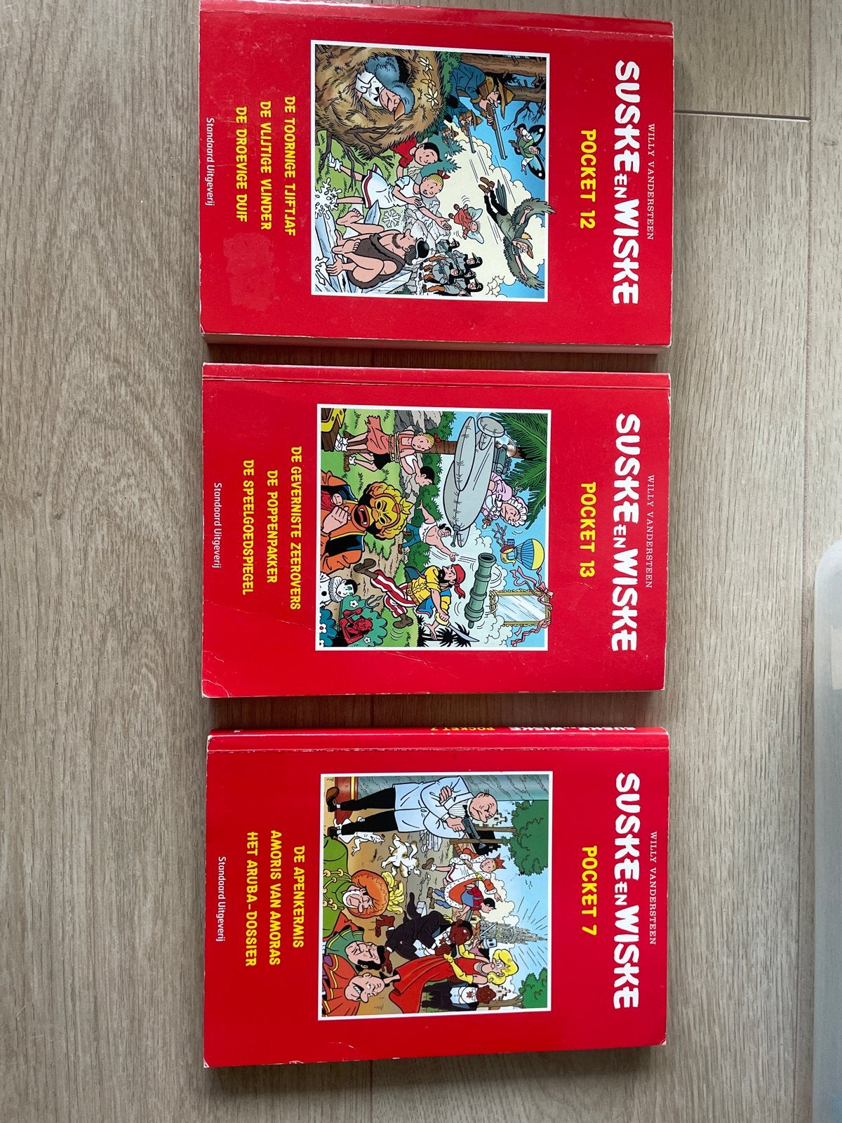Suske en Wiske Pockets - Nummers 7, 12 en 13, Meerdere stripboeken, Ophalen of Verzenden, Gelezen