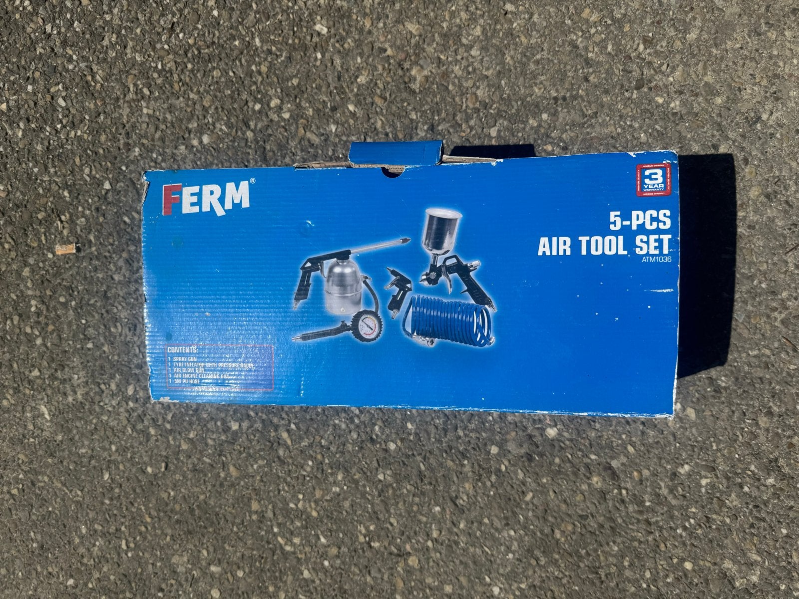 Ferm 5-delige luchtdrukgereedschap set - Nieuw en ongebruikt, Ophalen of Verzenden, Nieuw