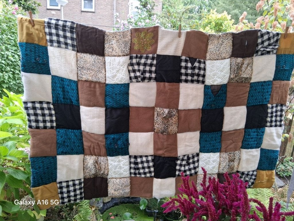 Quilt (lapjes deken), Handgemaakt, Nieuw, Ophalen of Verzenden, Overige materialen