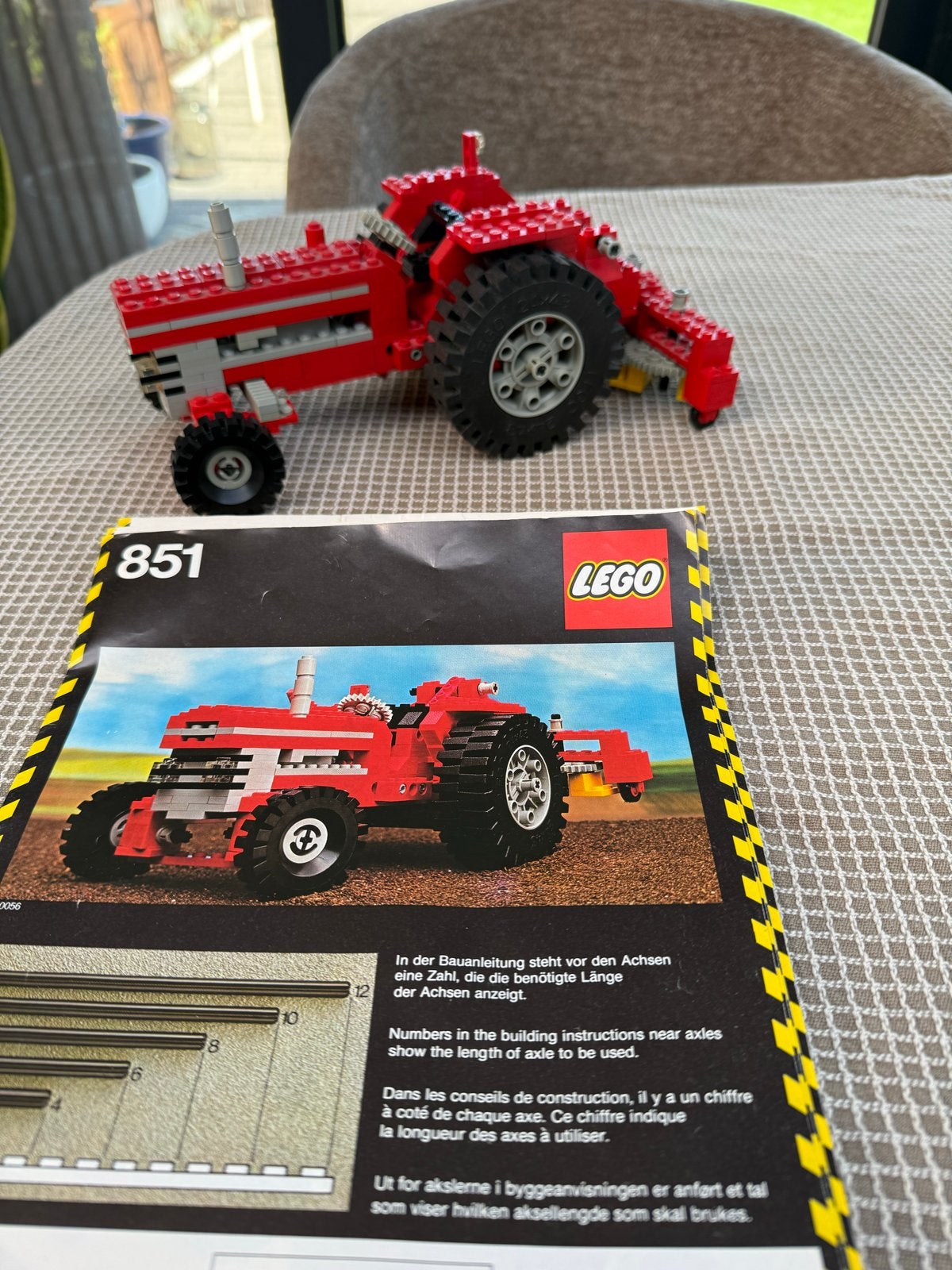 Lego Technic 851 Tractor - Vintage Set met Instructies, Ophalen, Gebruikt, Lego, Complete set