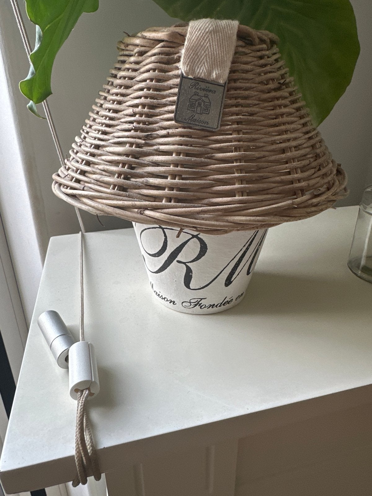 Riviéra Maison waxinebrander x 2, Huis en Inrichting, Gebruikt, Natuurlijk materiaal, Ophalen of Verzenden, Ibiza stijl