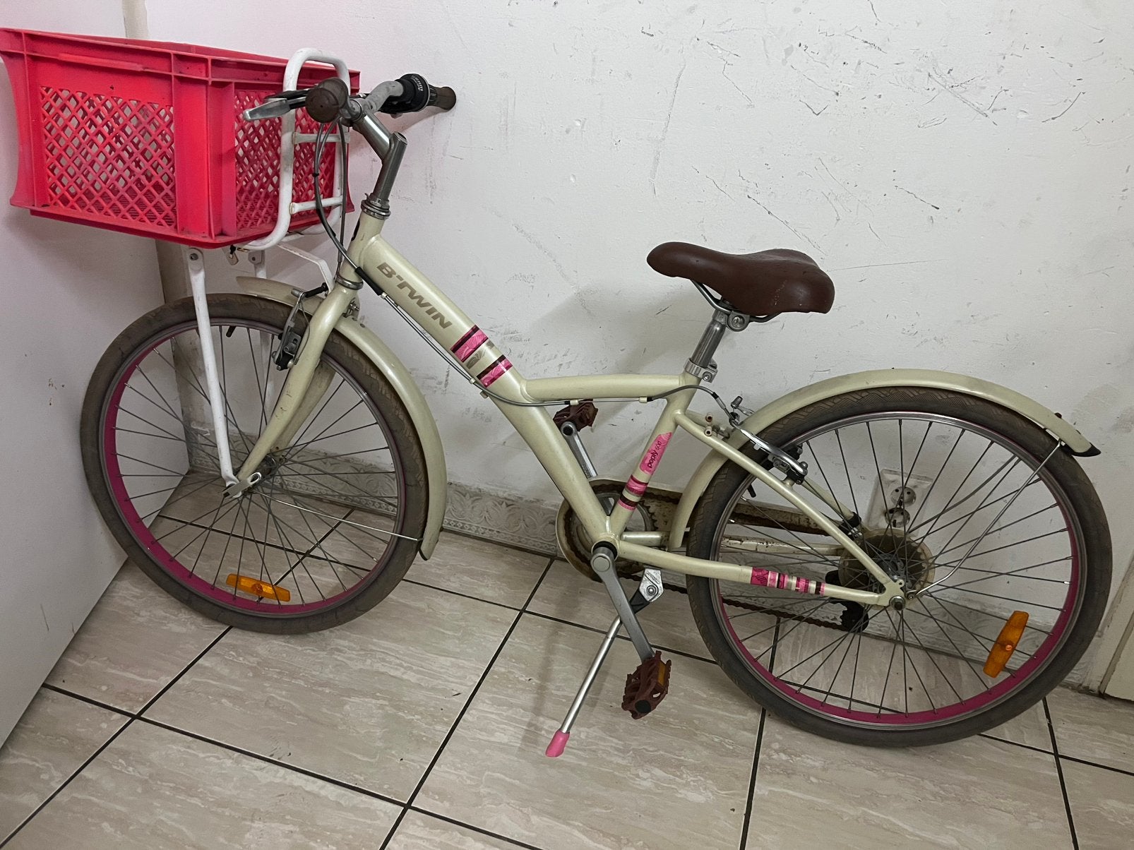 Meisjes fiets, Ophalen of Verzenden, Gebruikt, Velgrem, 20 inch of meer