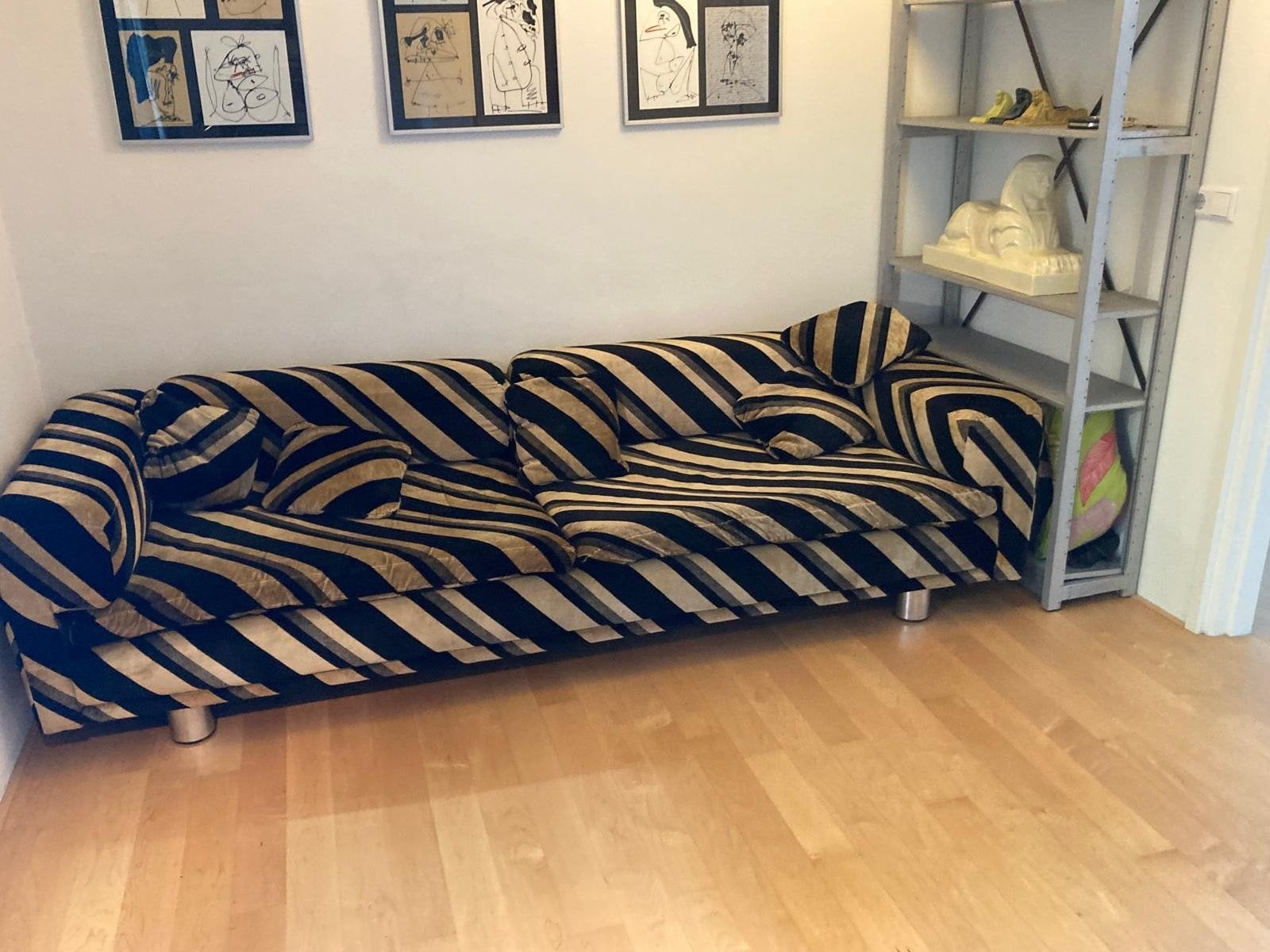 Vintage 'Diplomat' bank van John Home voor HK Furniture, Ophalen, Driepersoons, 75 tot 100 cm, Zo goed als nieuw