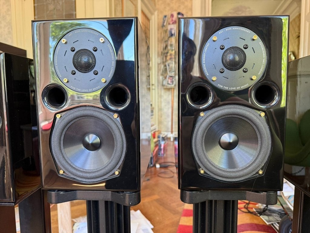 Acoustic Energy AE1 40th anniversary piano black ZGAN, Stereo speakers, Ophalen of Verzenden, Zo goed als nieuw, 150 watt of meer