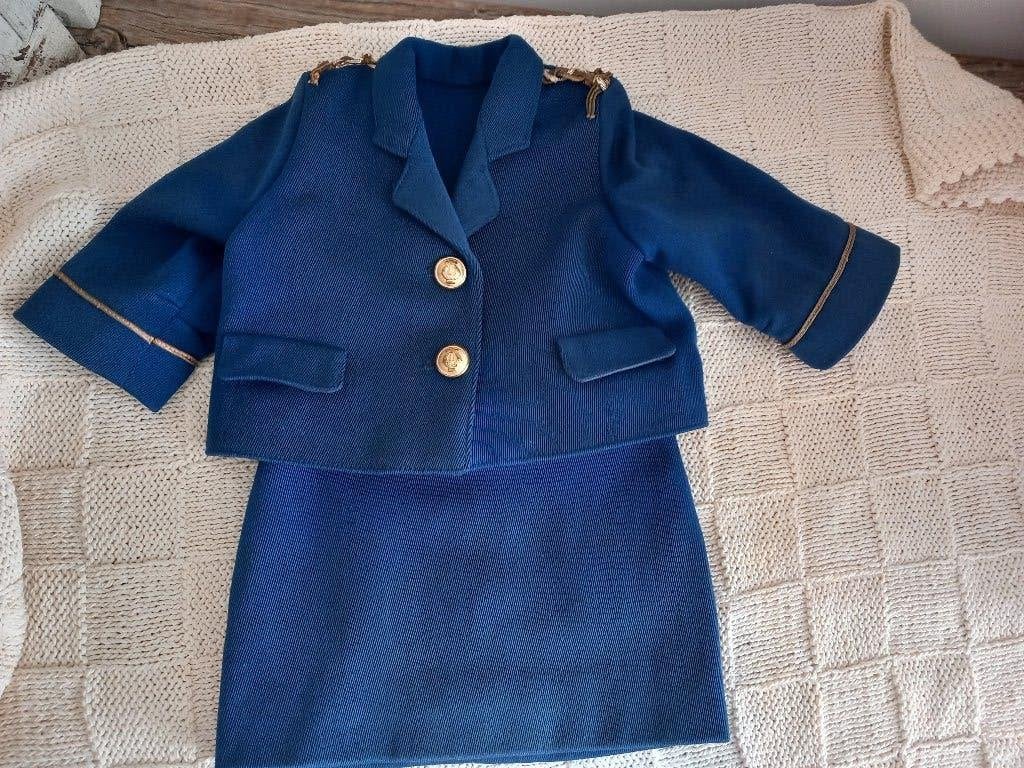 Vintage harmonie of fanfare poppen uniform. jaren 50 - 60, Ophalen of Verzenden, Gebruikt, Kleertjes