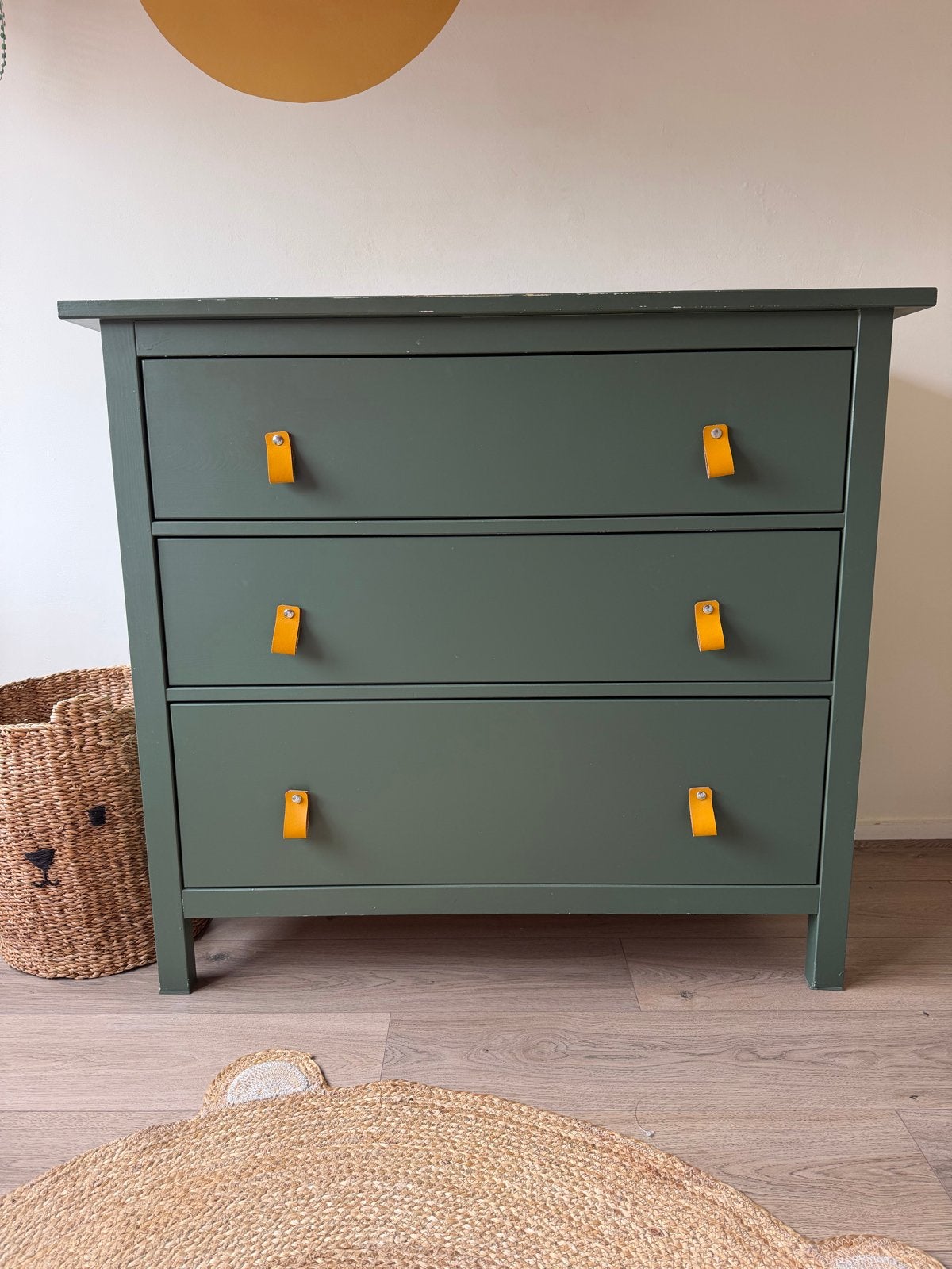 IKEA Hemnes ladekast/commode - Donkergroen, Ophalen, Gebruikt, 50 tot 70 cm, 105 cm of meer